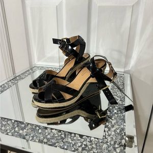 Diane Gilman Black Wedges